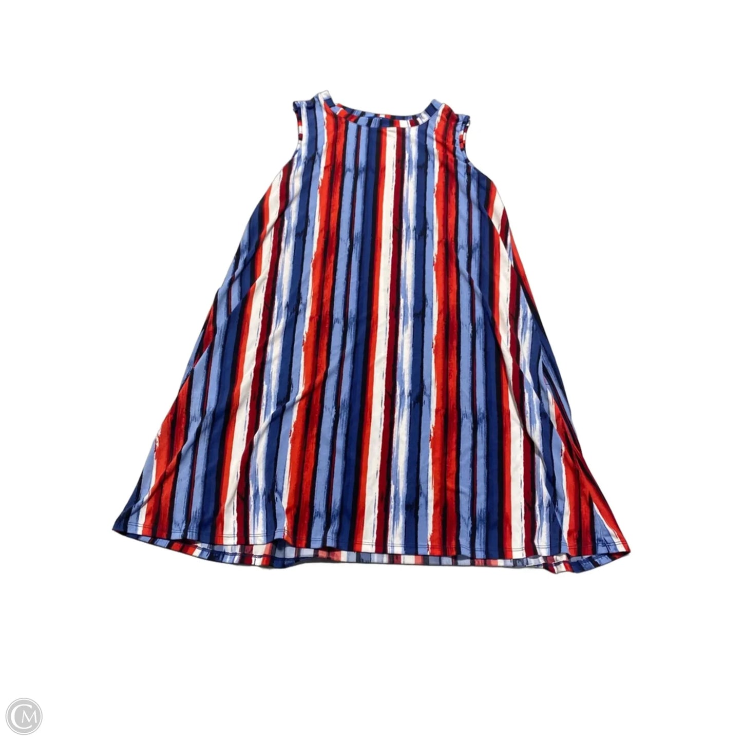 Dress Casual Short By Apt 9 In Blue & Red & White, Size: M