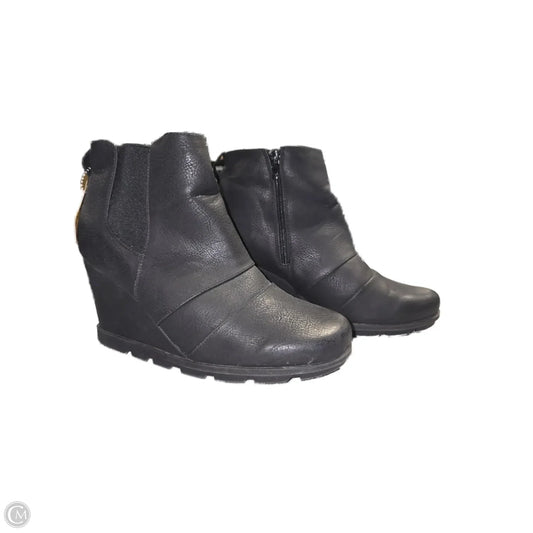 Boots Ankle Heels By Vintage In Black, Size: 9.5