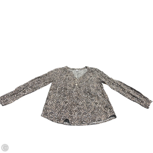 Blouse 3/4 Sleeve By Old Navy In Animal Print, Size: S