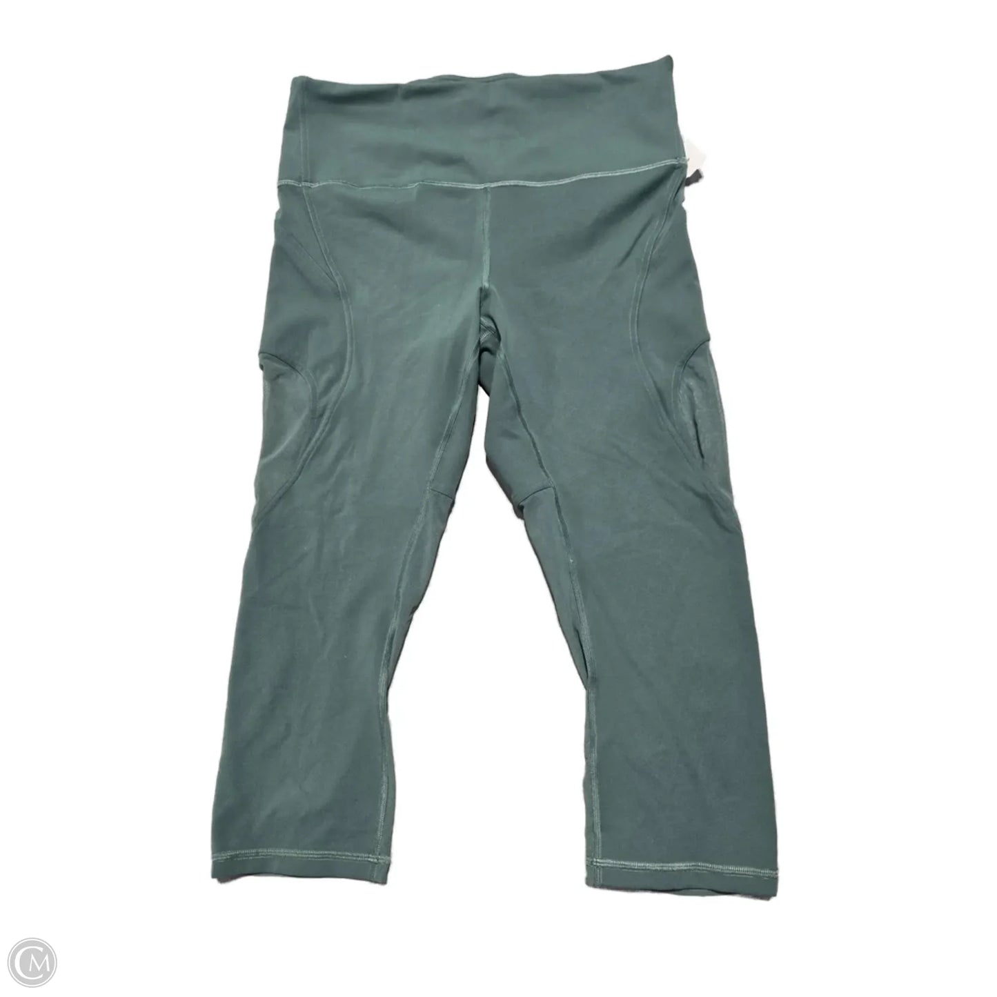 Athletic Leggings Capris By Lululemon In Green, Size: 12