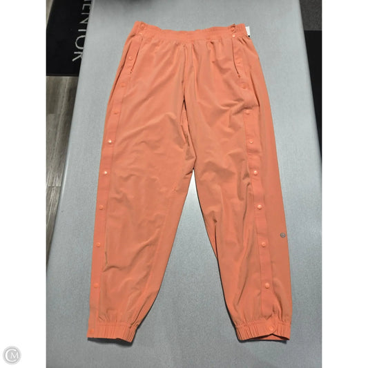 Athletic Pants By Lululemon In Orange, Size: 10
