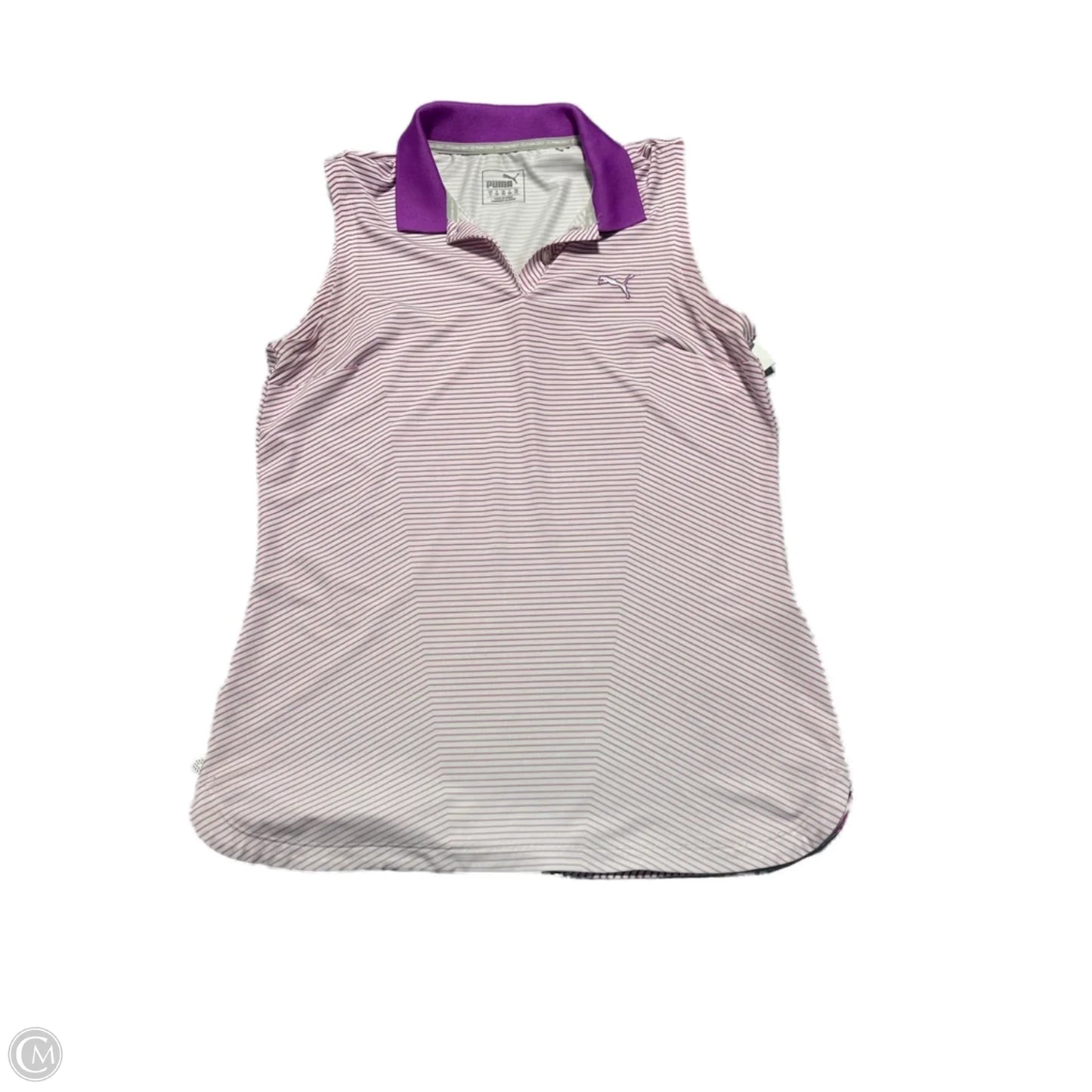 Athletic Tank Top By Puma In Purple, Size: S
