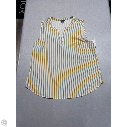 Top Sleeveless By Eddie Bauer In Striped Pattern, Size: M