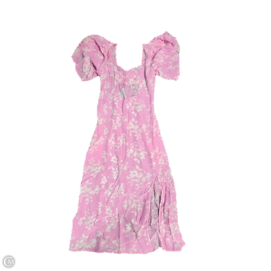 Dress Casual Midi By A New Day In Pink, Size: S