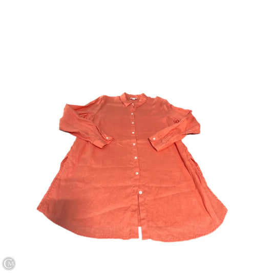 Top Long Sleeve By J. Jill In Coral, Size: L