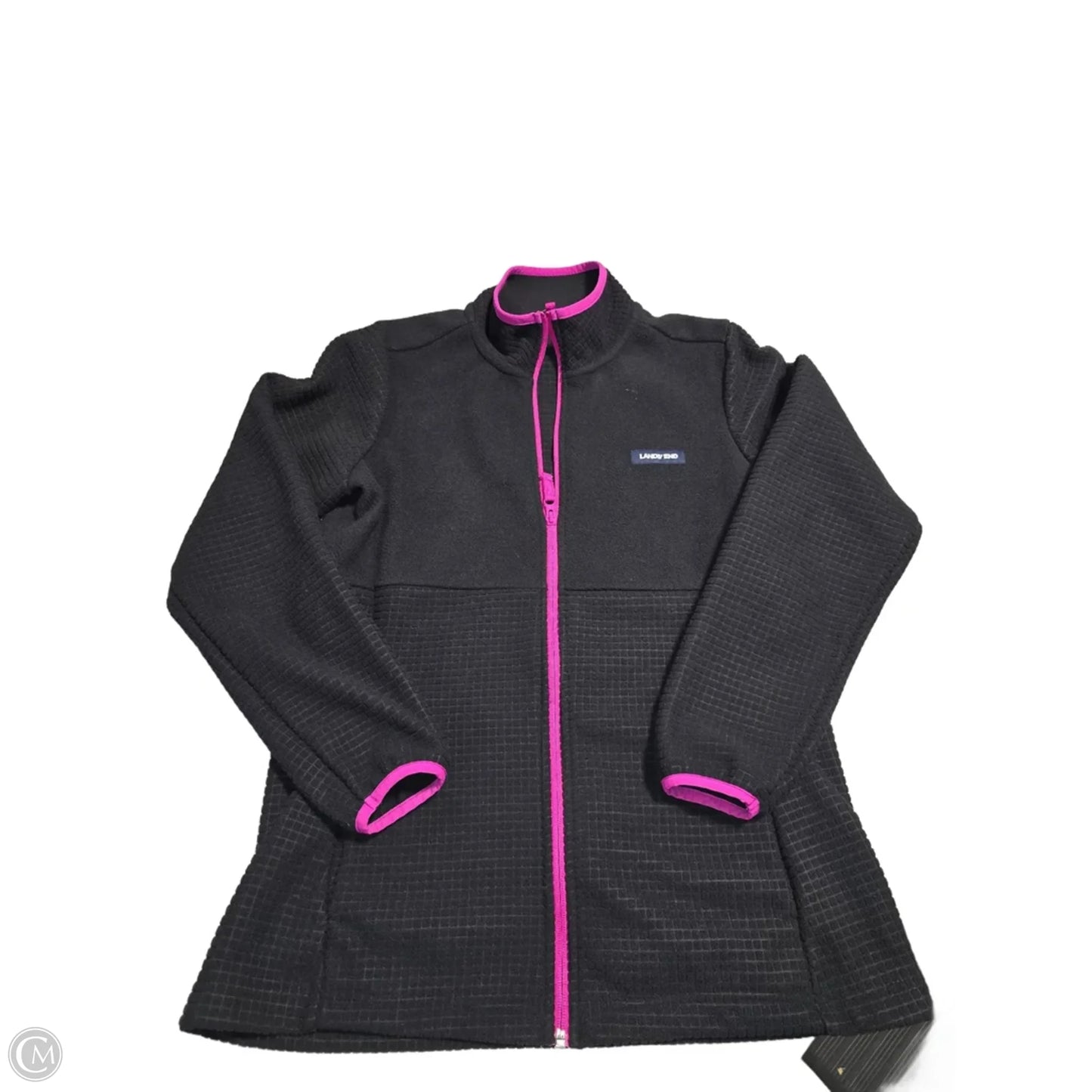 Jacket Fleece By Lands End In Black, Size: M
