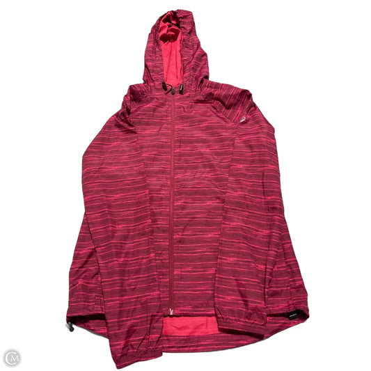 Athletic Jacket By Asics In Pink, Size: M