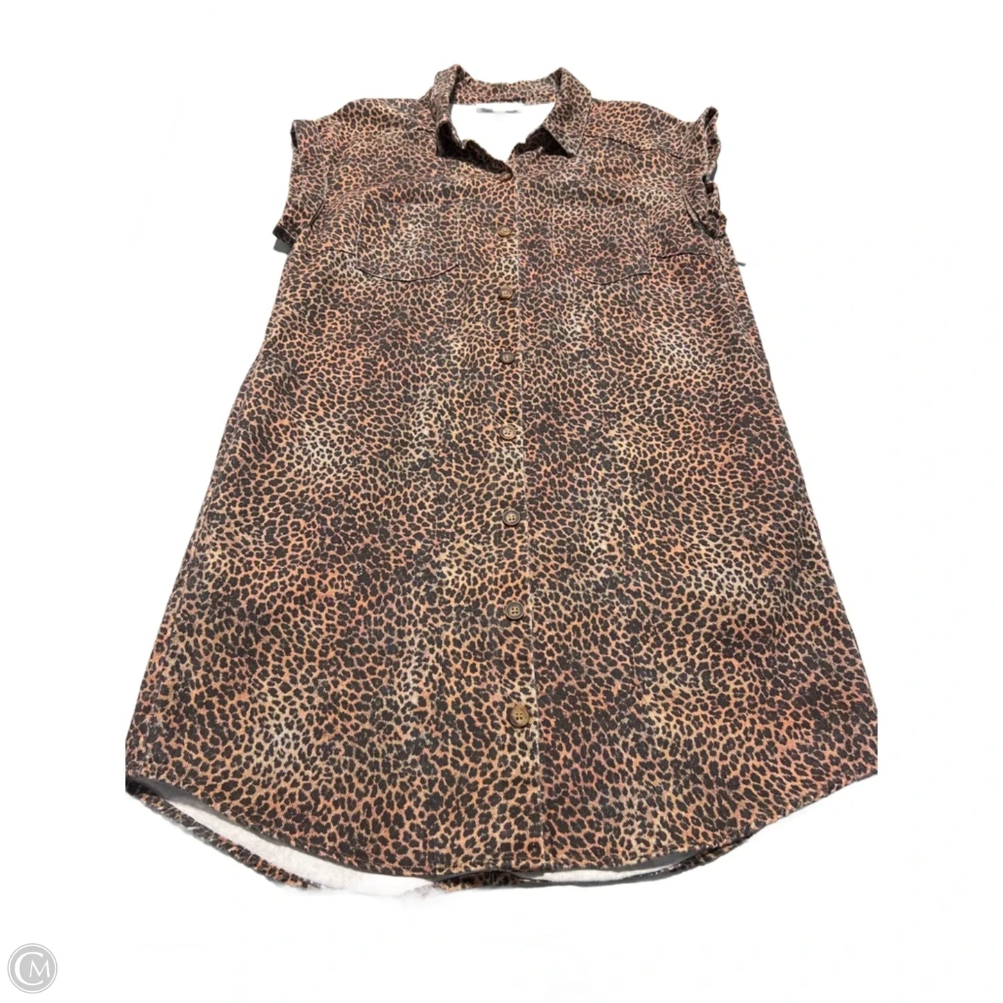 Dress Casual Short By She + Sky In Animal Print, Size: S