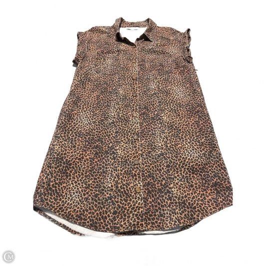 Dress Casual Short By She + Sky In Animal Print, Size: S