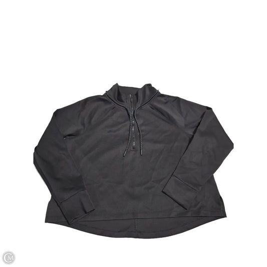 Athletic Top Long Sleeve Collar By Avia In Black, Size: M
