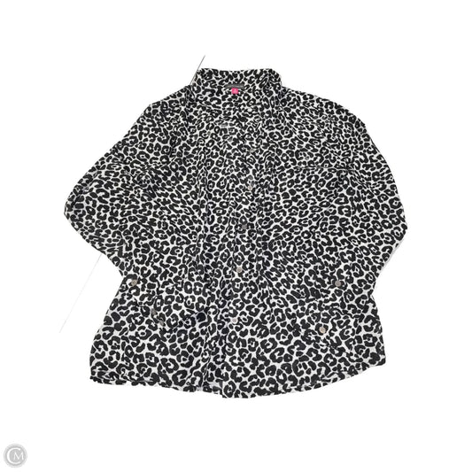 Blouse Long Sleeve By Vince Camuto In Animal Print, Size: M