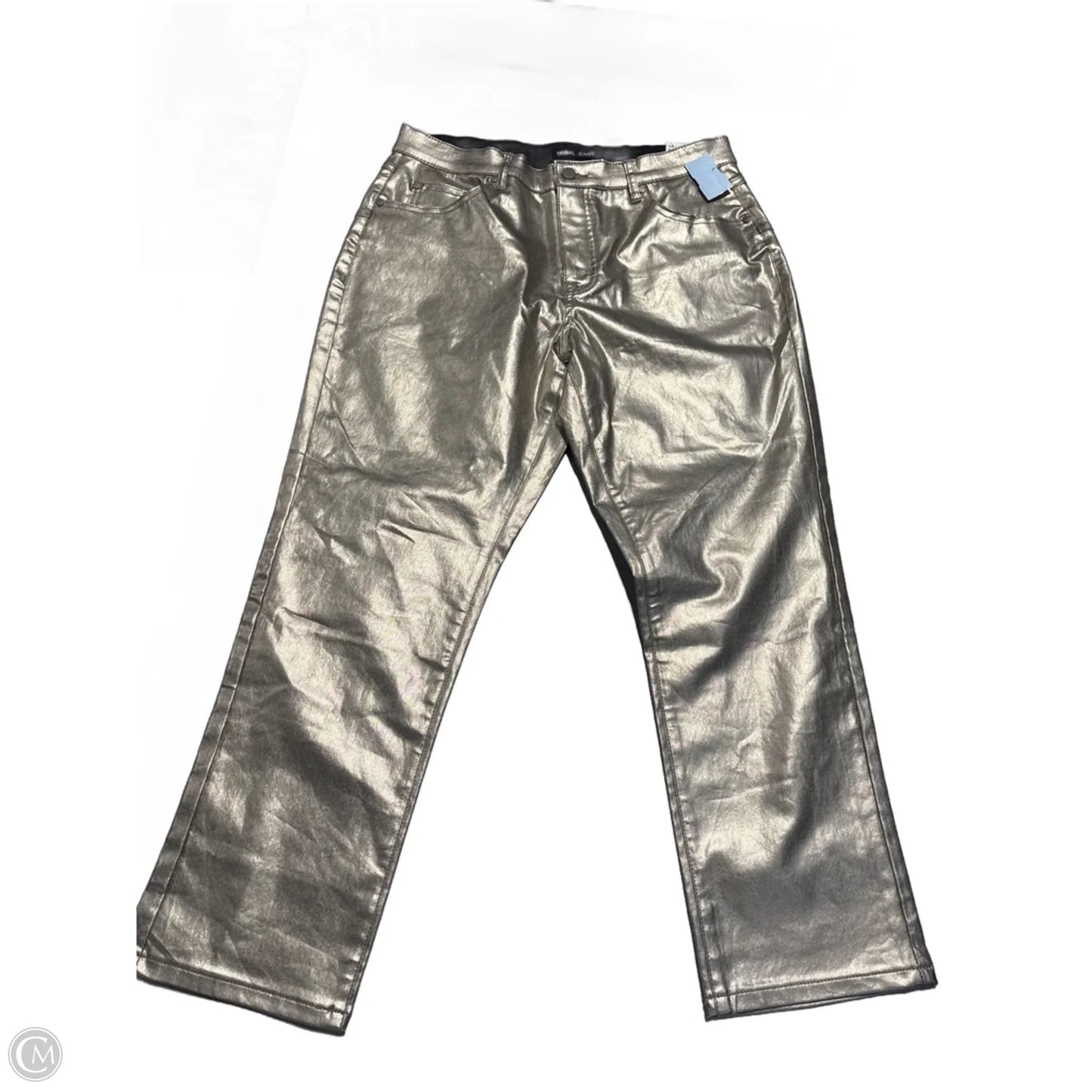 Jeans Straight By Tribal In Gold, Size: 14