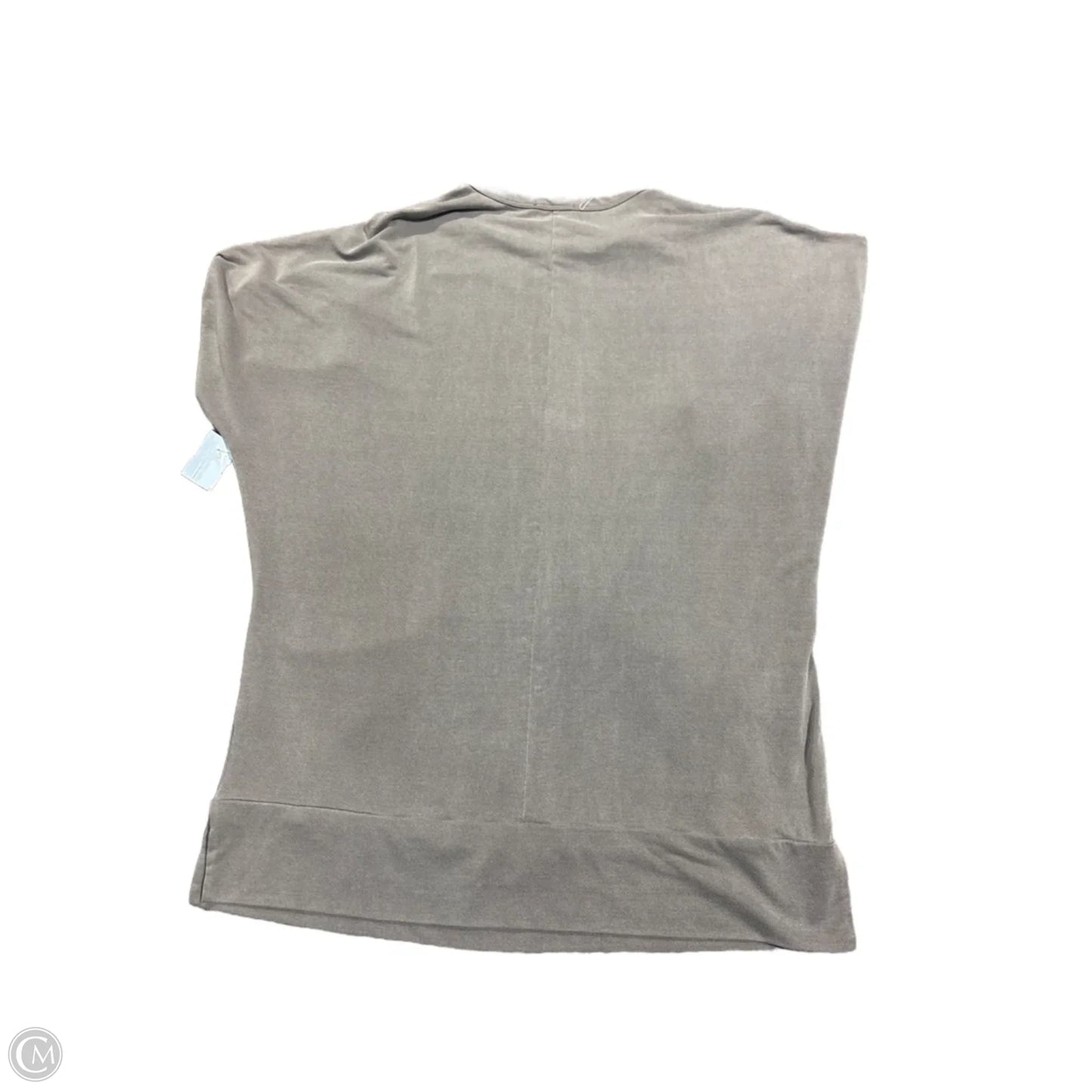 Top Short Sleeve By Cmc In Grey, Size: L
