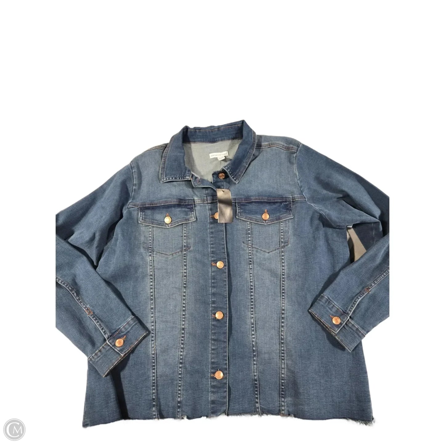 Jacket Denim By Cmc In Blue Denim, Size: 1x