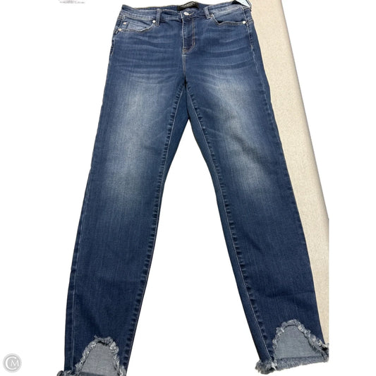 Jeans Skinny By Liverpool In Blue Denim, Size: 10