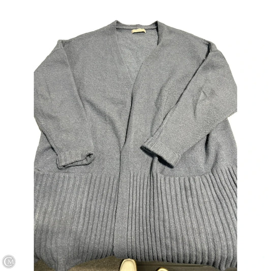 Cardigan By Active Usa In Blue, Size: 1x