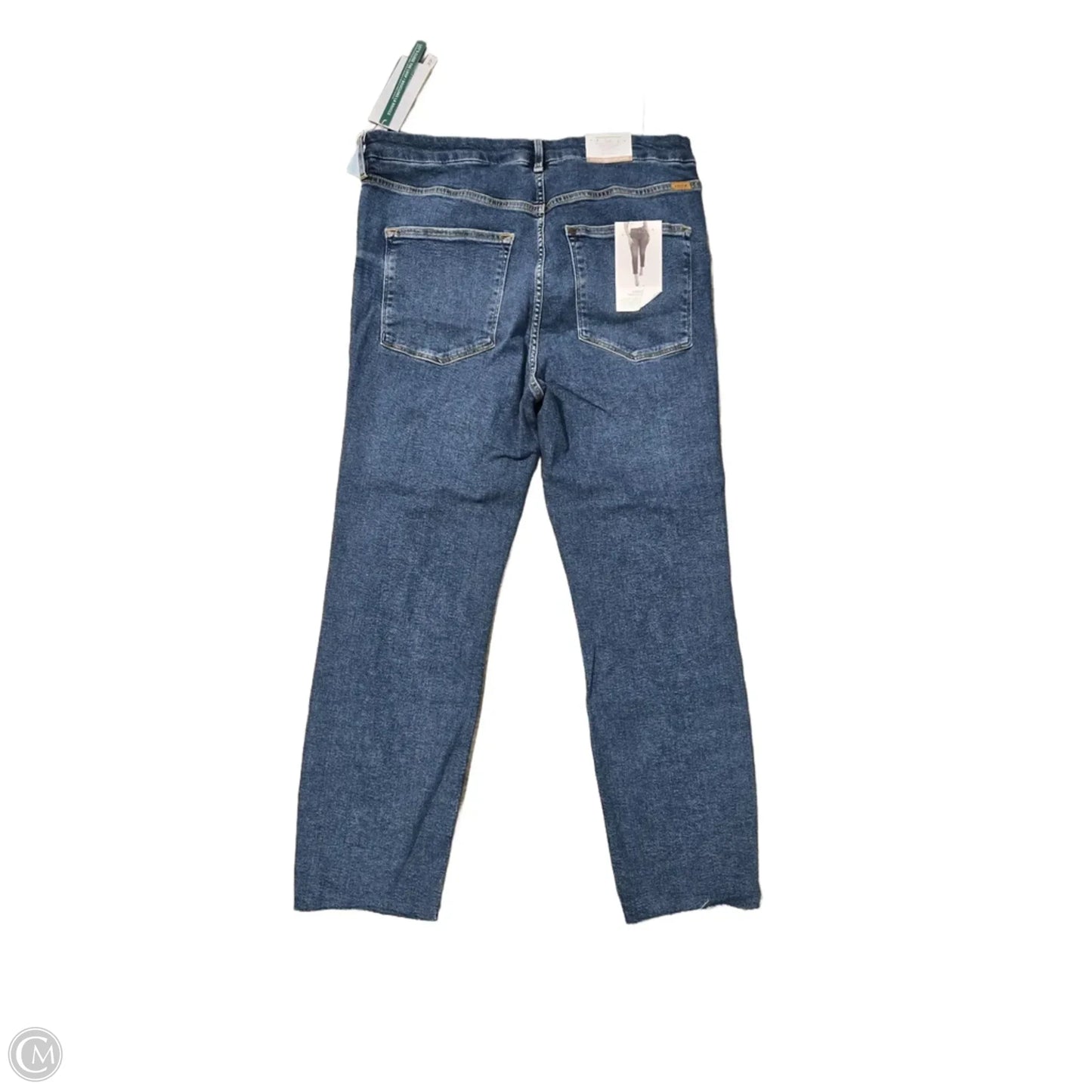 Jeans Straight By H&m In Blue Denim, Size: 16