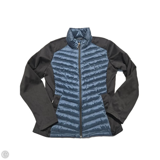 Coat Puffer & Quilted By 32 Degrees In Black & Blue, Size: M