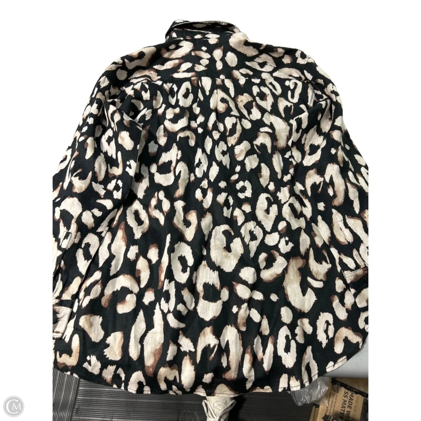 Blouse 3/4 Sleeve By H&m In Animal Print, Size: S