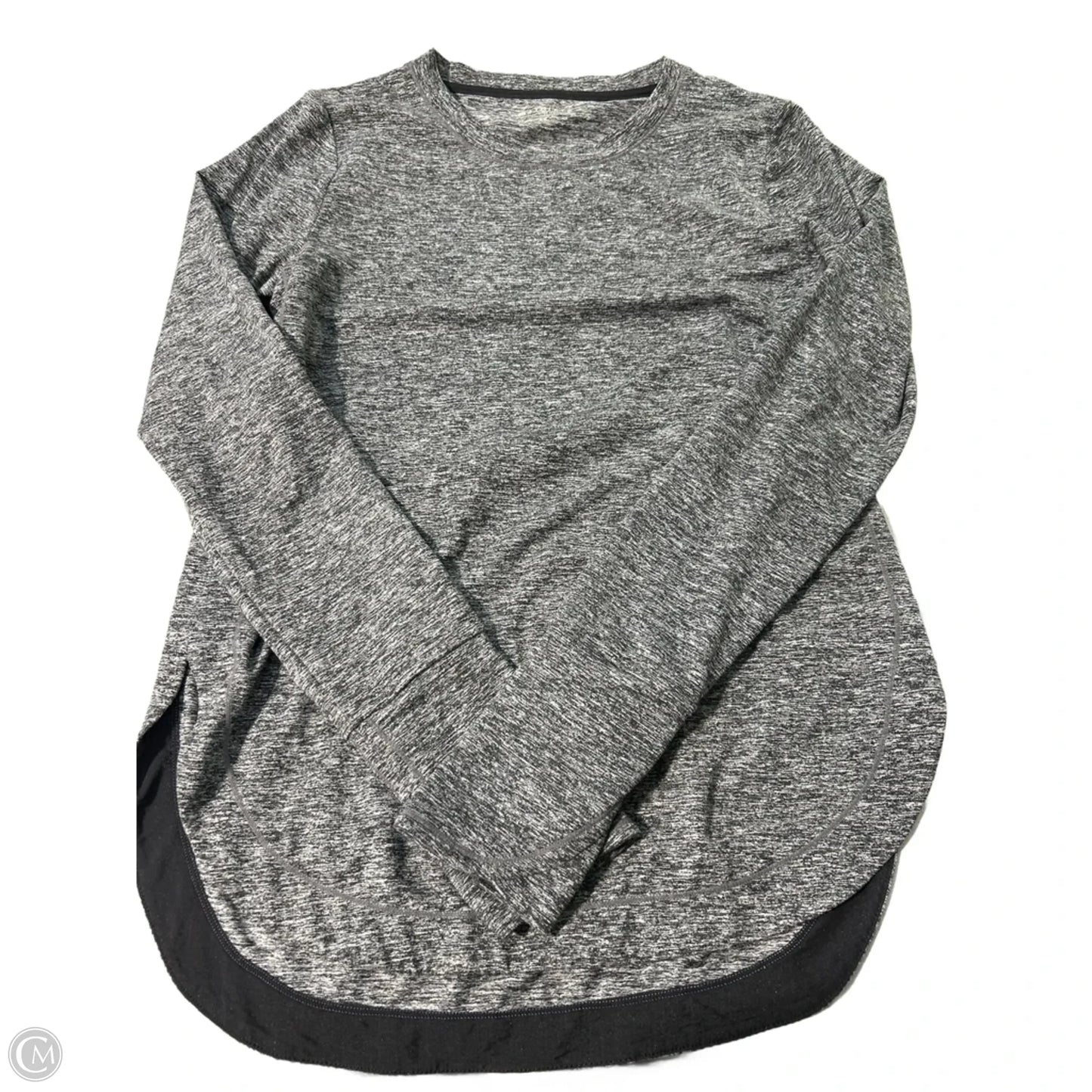 Athletic Top Long Sleeve Collar By Athleta In Black, Size: Xs