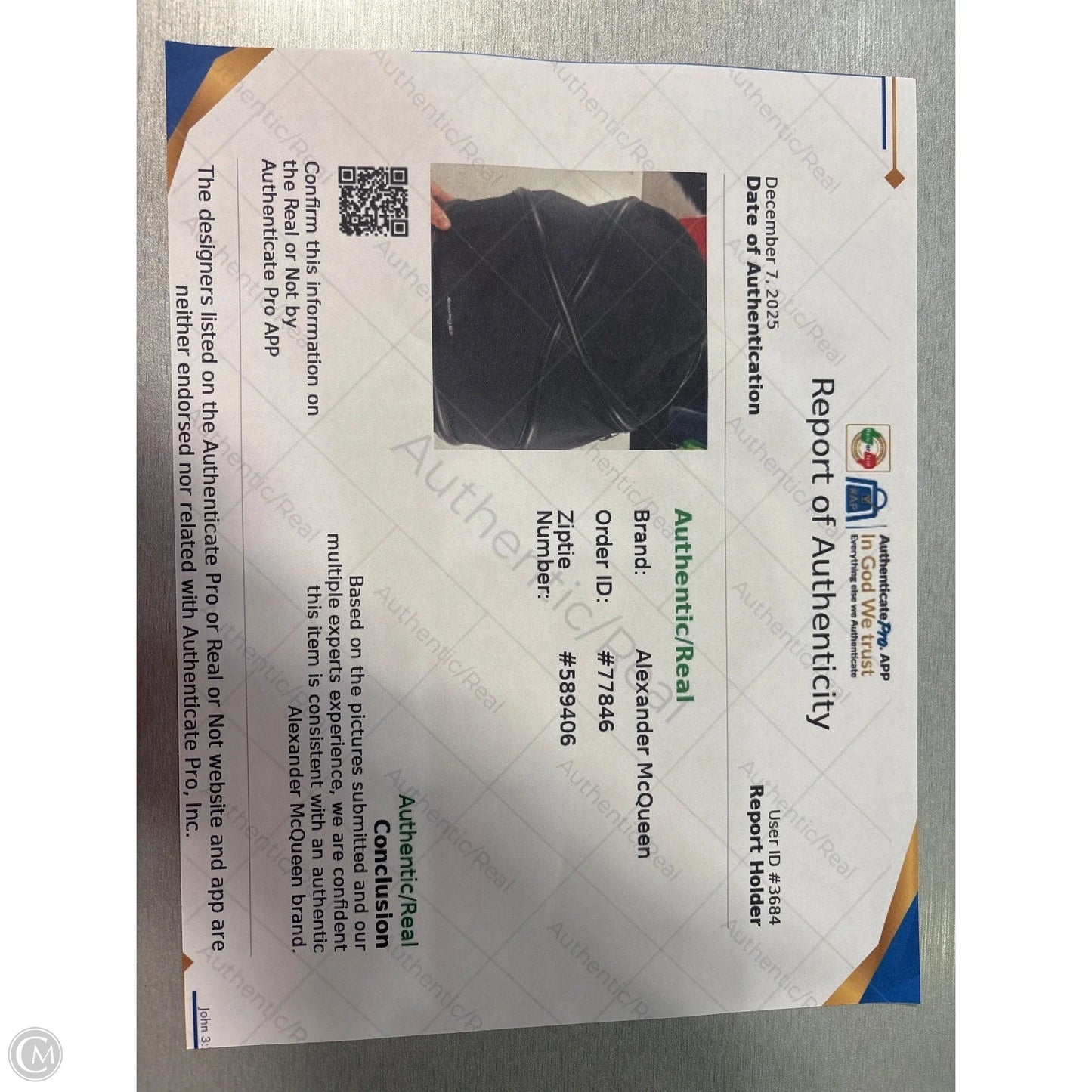 Backpack By Alexander Mcqueen, Size: Large