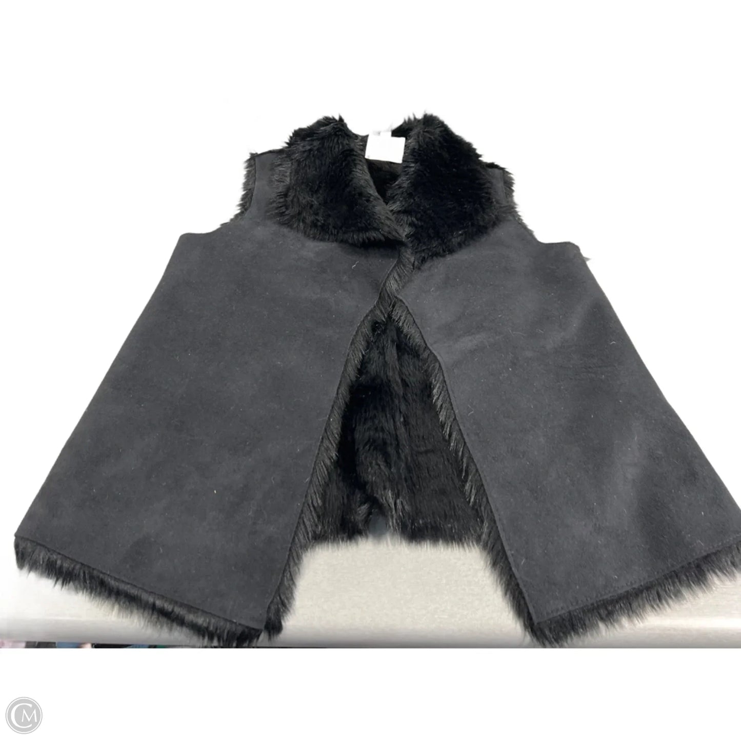 Vest Faux Fur & Sherpa By Loft In Black, Size: Xs