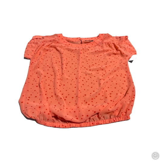 Top Short Sleeve By Ana In Coral, Size: M