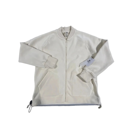 Jacket Fleece By Mono B In Cream, Size: L