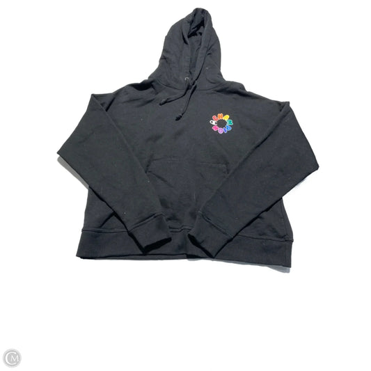 Sweatshirt Hoodie By Champion In Black, Size: L