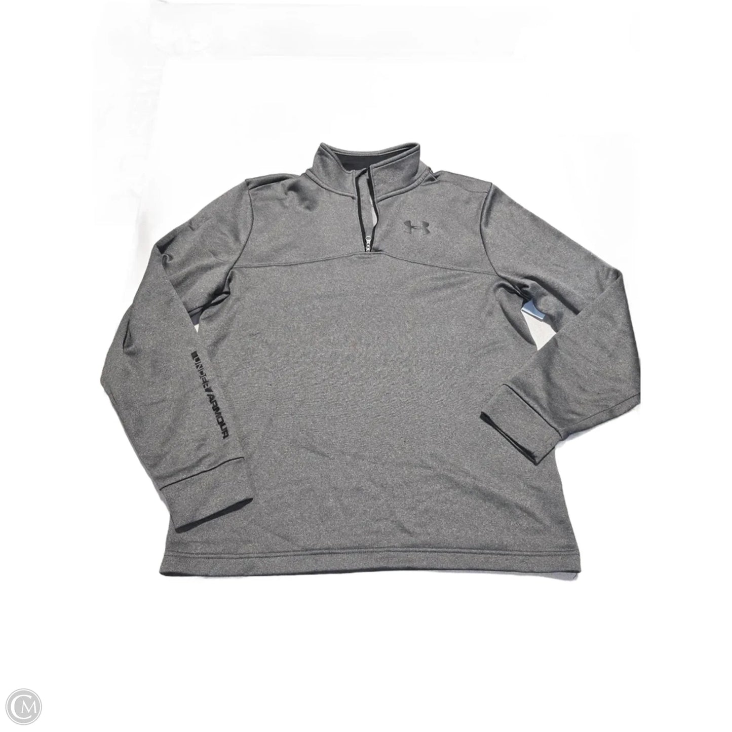 Athletic Jacket By Under Armour In Grey, Size: S