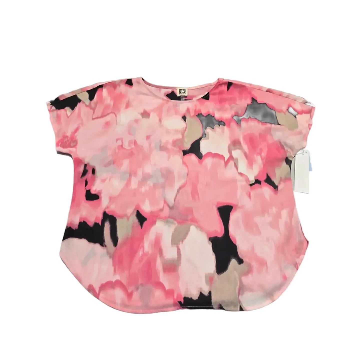 Top Short Sleeve By Anne Klein In Pink, Size: Lp