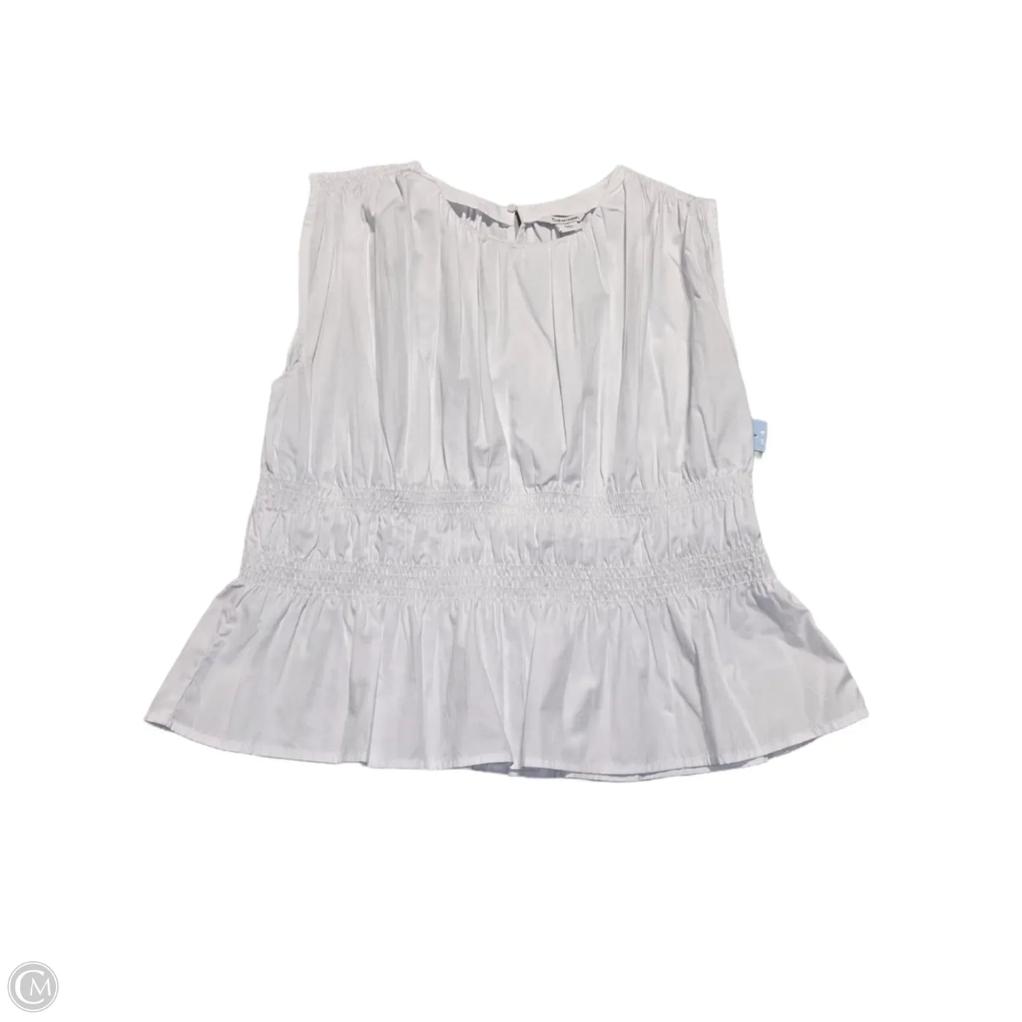 Top Sleeveless By Calvin Klein In White, Size: L