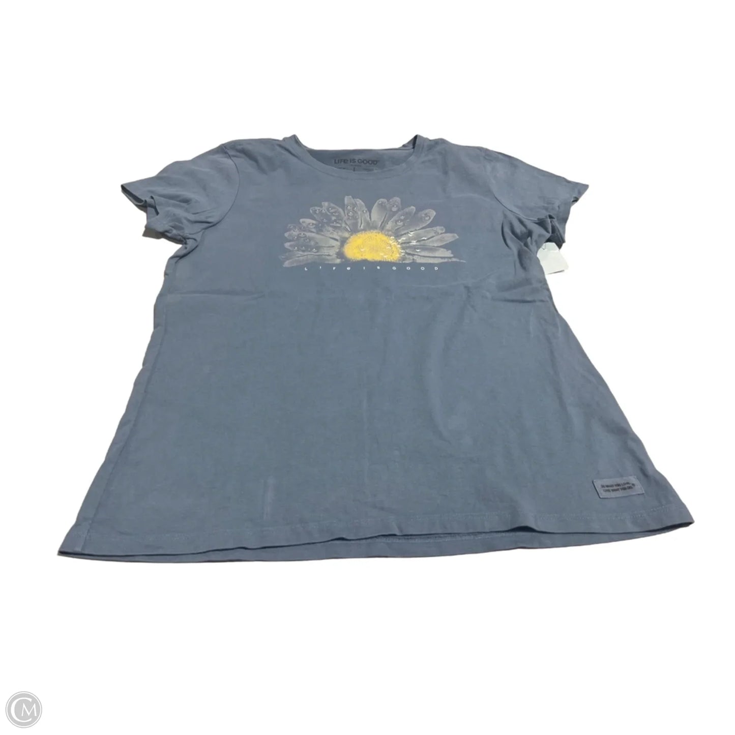 Top Short Sleeve By Life Is Good In Blue, Size: L