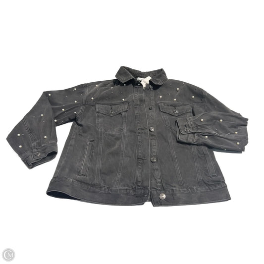Jacket Denim By Forever 21 In Black, Size: S