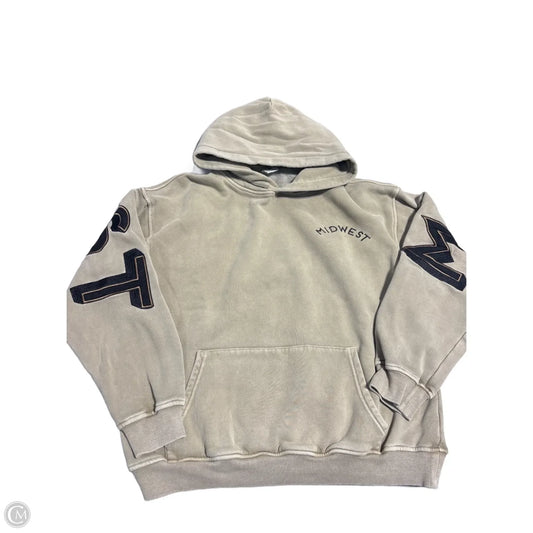 Sweatshirt Hoodie By Hinge In Tan, Size: M
