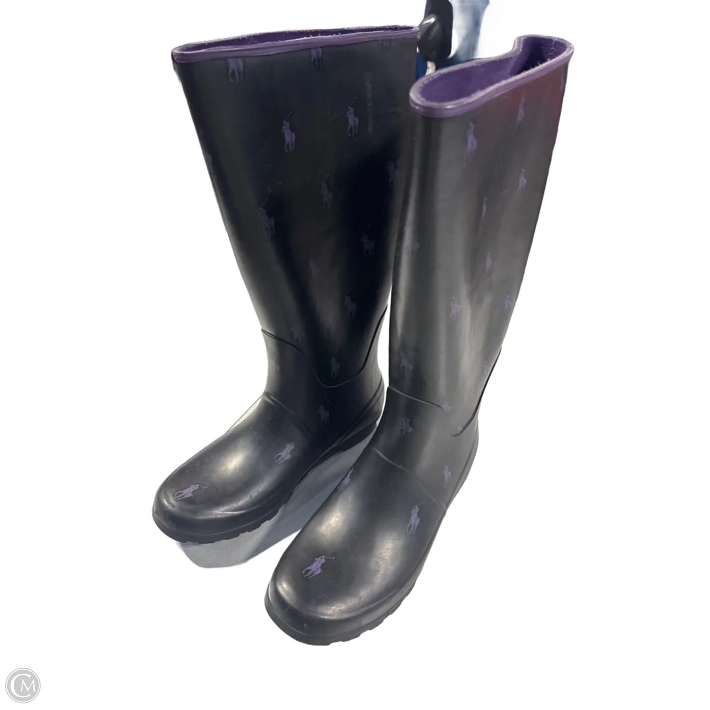 Boots Rain By Polo Ralph Lauren In Black, Size: 10