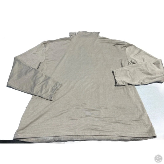 Athletic Top Long Sleeve Hoodie By Rei In Tan, Size: 2x