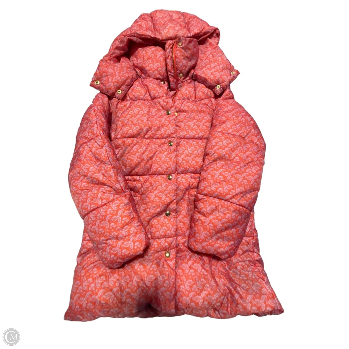 Coat Puffer & Quilted By J. Crew In Orange & Pink, Size: Xxs
