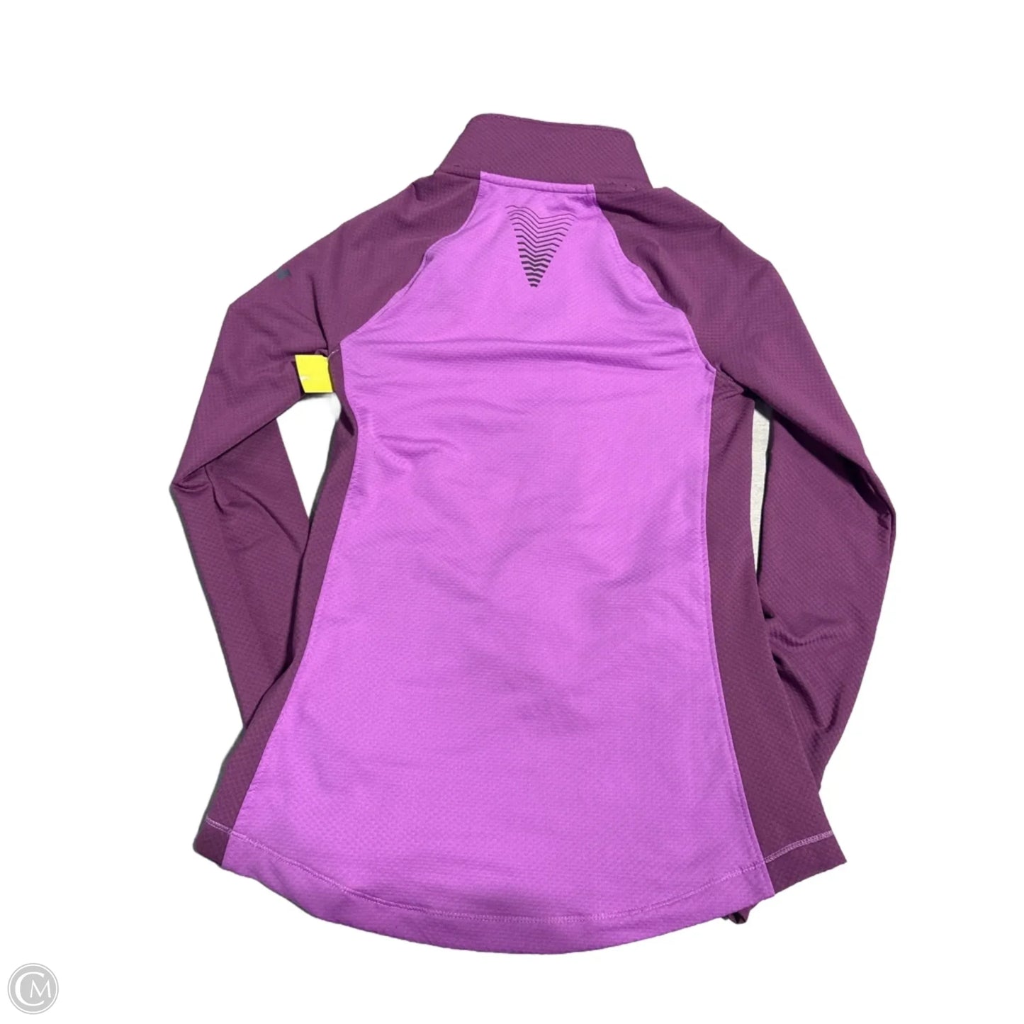 Athletic Top Long Sleeve Collar By Under Armour In Purple, Size: Xs