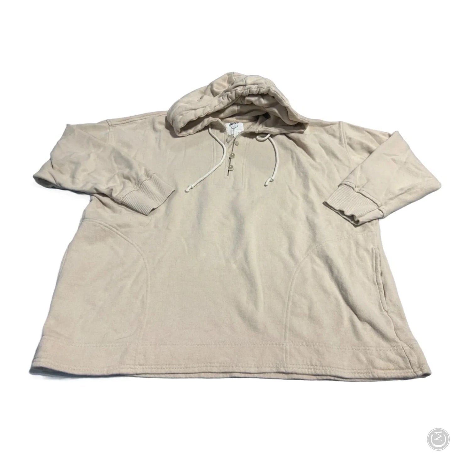 Sweatshirt Hoodie By Aerie In Tan, Size: M