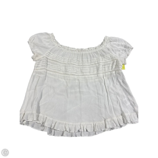 Top Short Sleeve By Altard State In Cream, Size: M