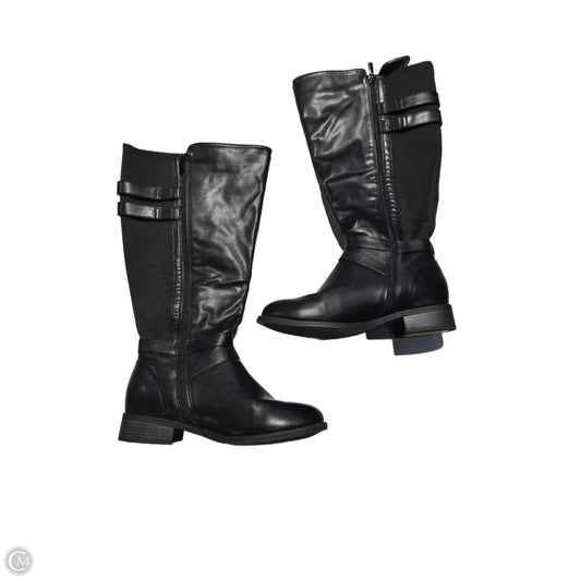 Boots Mid-calf Flats By Torrid In Black, Size: 9