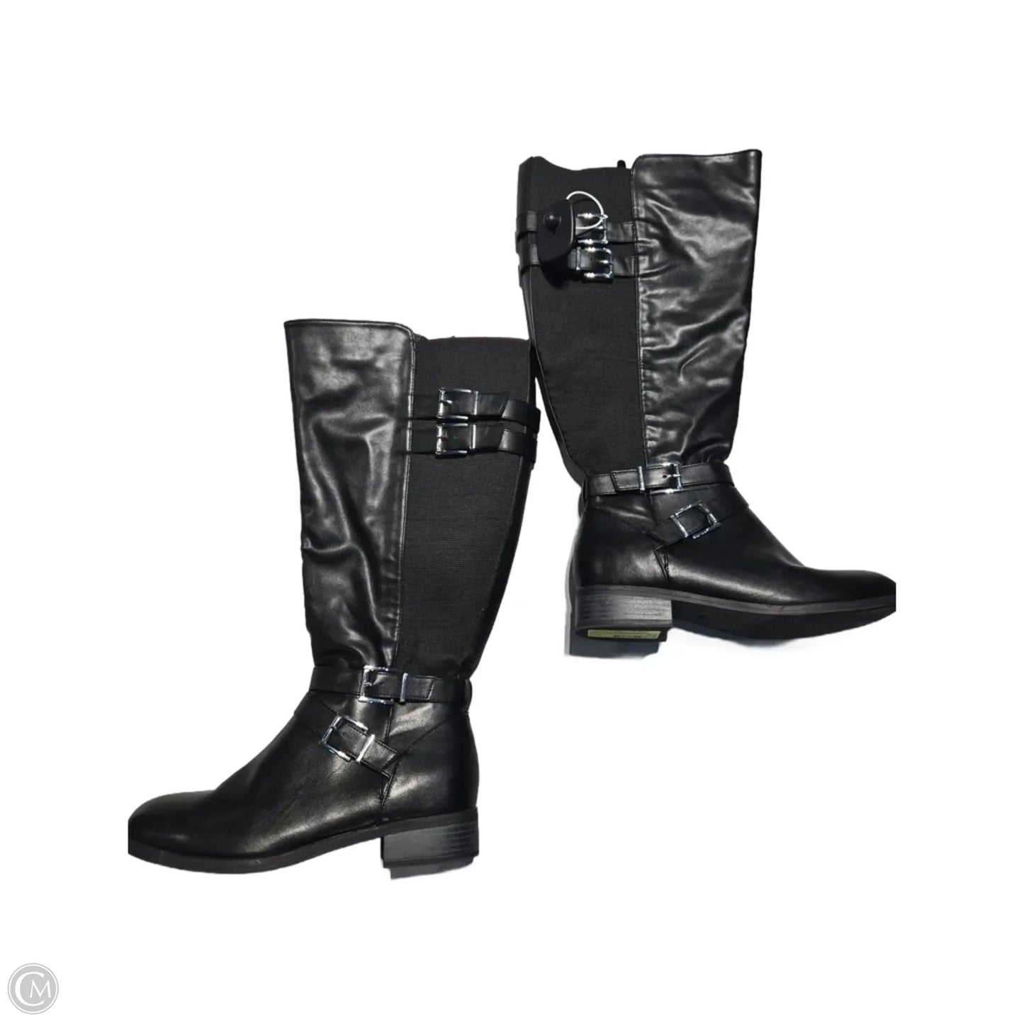 Boots Mid-calf Flats By Torrid In Black, Size: 9