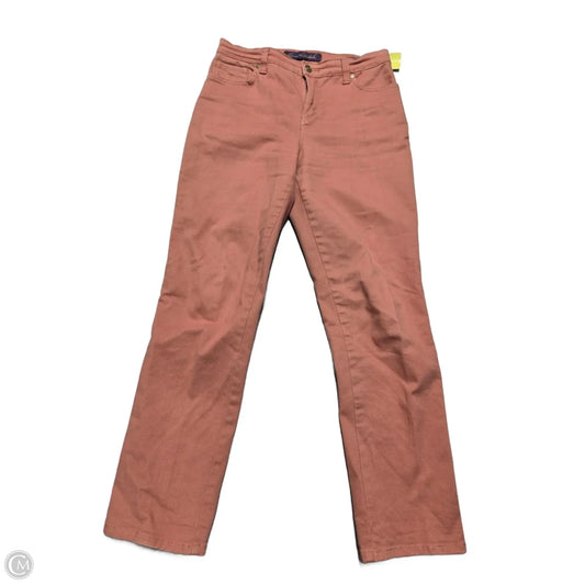 Jeans Straight By Gloria Vanderbilt In Coral, Size: 4
