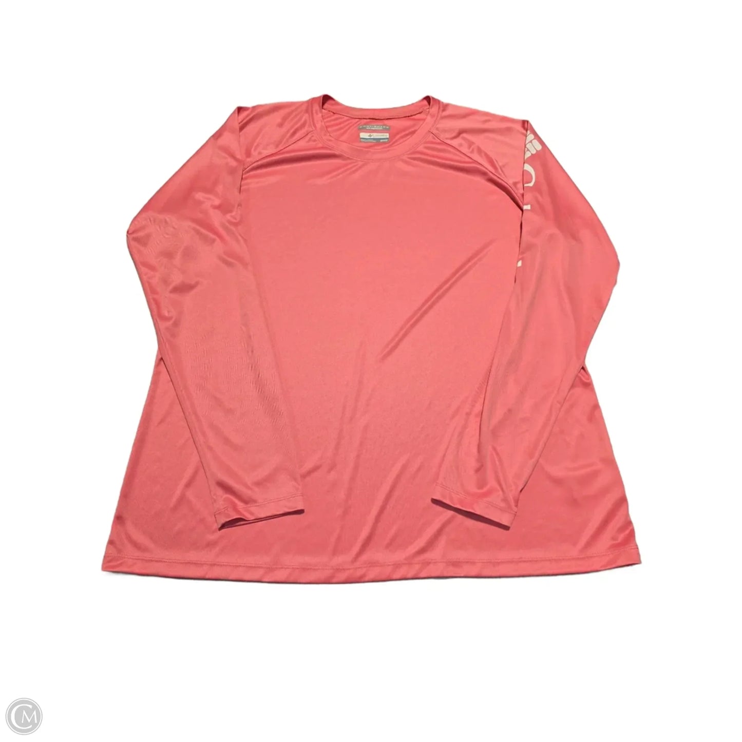 Athletic Top Long Sleeve Collar By Columbia In Pink, Size: 2x