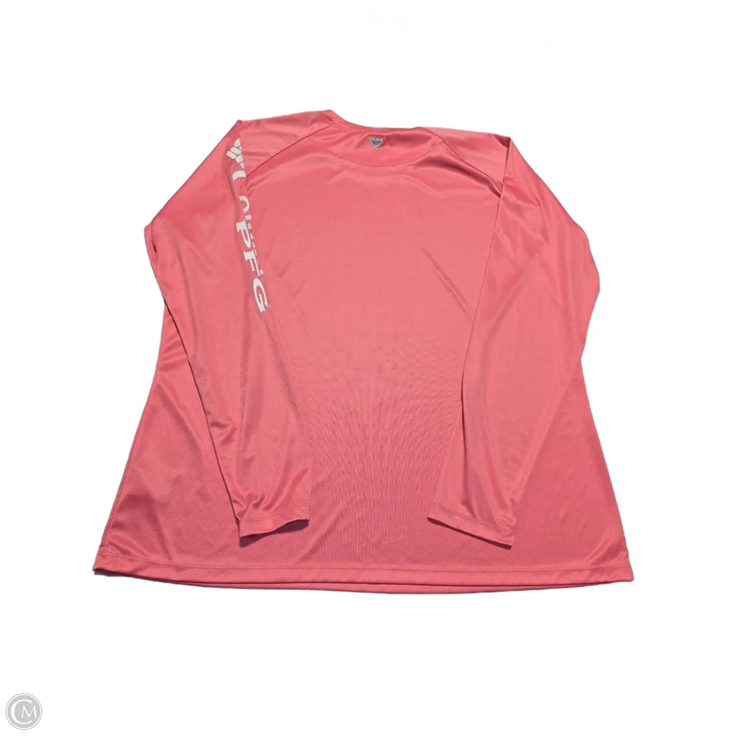 Athletic Top Long Sleeve Collar By Columbia In Pink, Size: 2x
