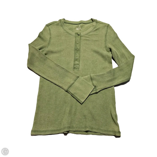 Top Long Sleeve By Aerie In Green, Size: L