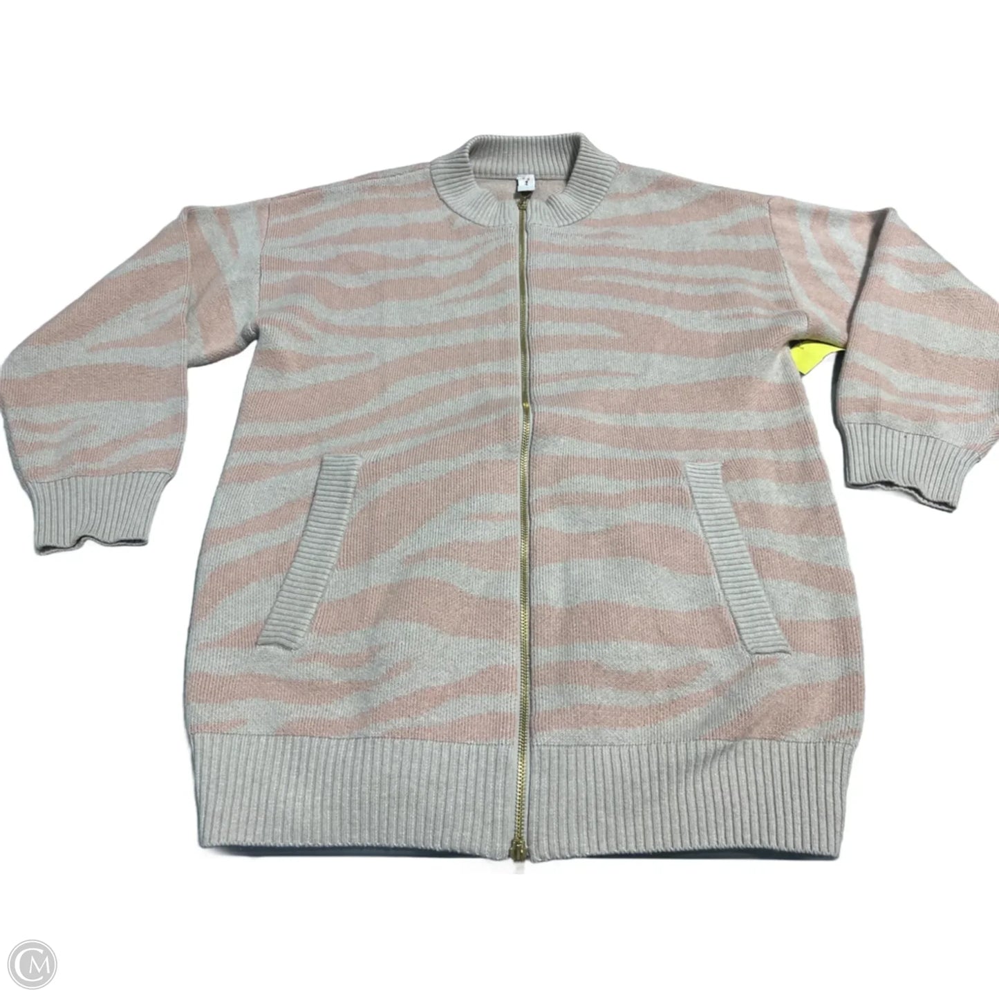 Jacket Fleece By Varley In Pink & Tan, Size: S