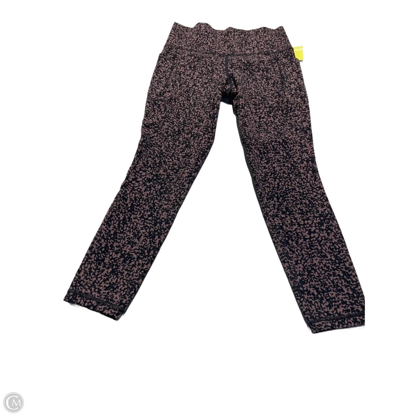 Athletic Leggings By Athleta In Black & Tan, Size: S