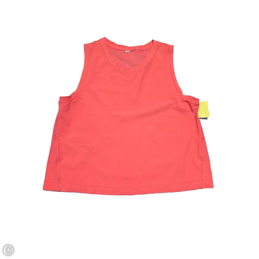 Athletic Tank Top By Athleta In Coral, Size: S